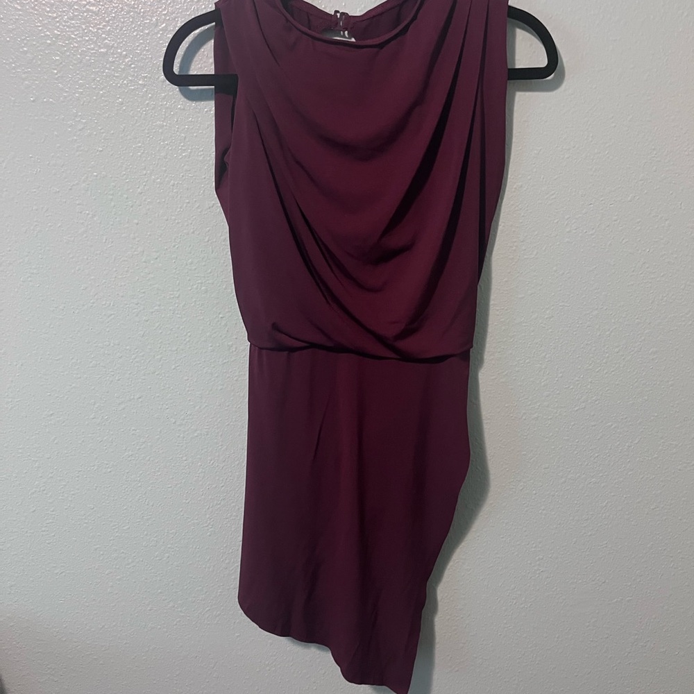 Bali Asymmetrical Burgundy Dress